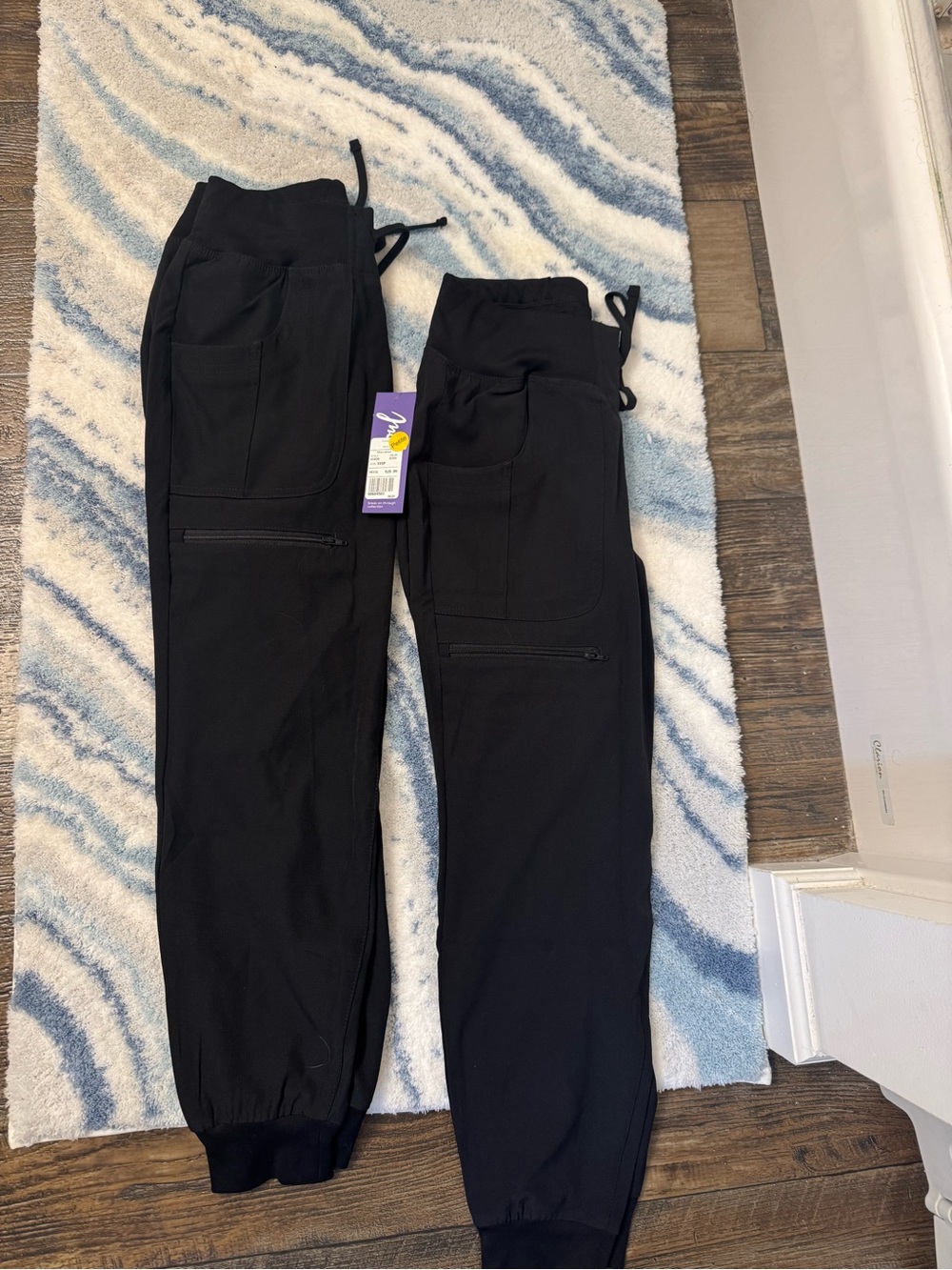 Black scrub pants-joggers-XXSP
